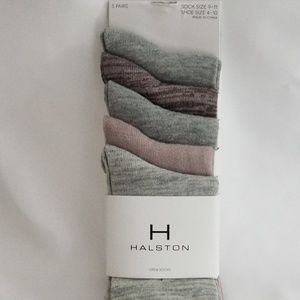 H by Halston Womens Crew Socks 5 pair Size 9-11